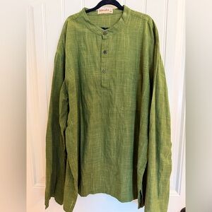 Fabindia Olive Green Men's Casual Shirt